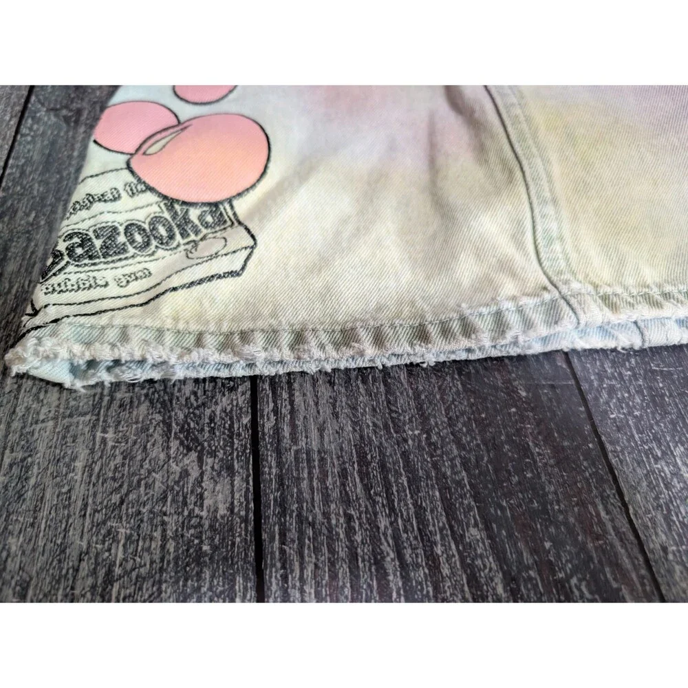 Justice x Ring Pop x Bazooka Girl's Denim Tie Dye Skirt - Size 7 - Shorts